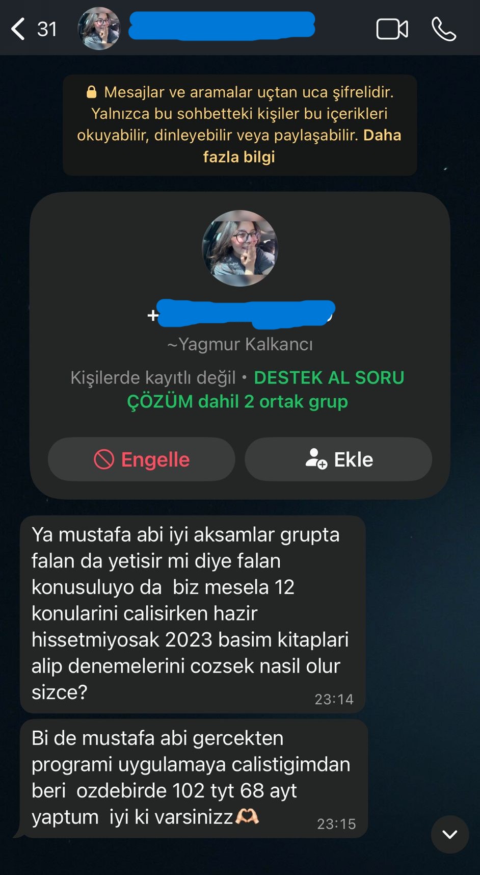Öğrenci paylaşımı