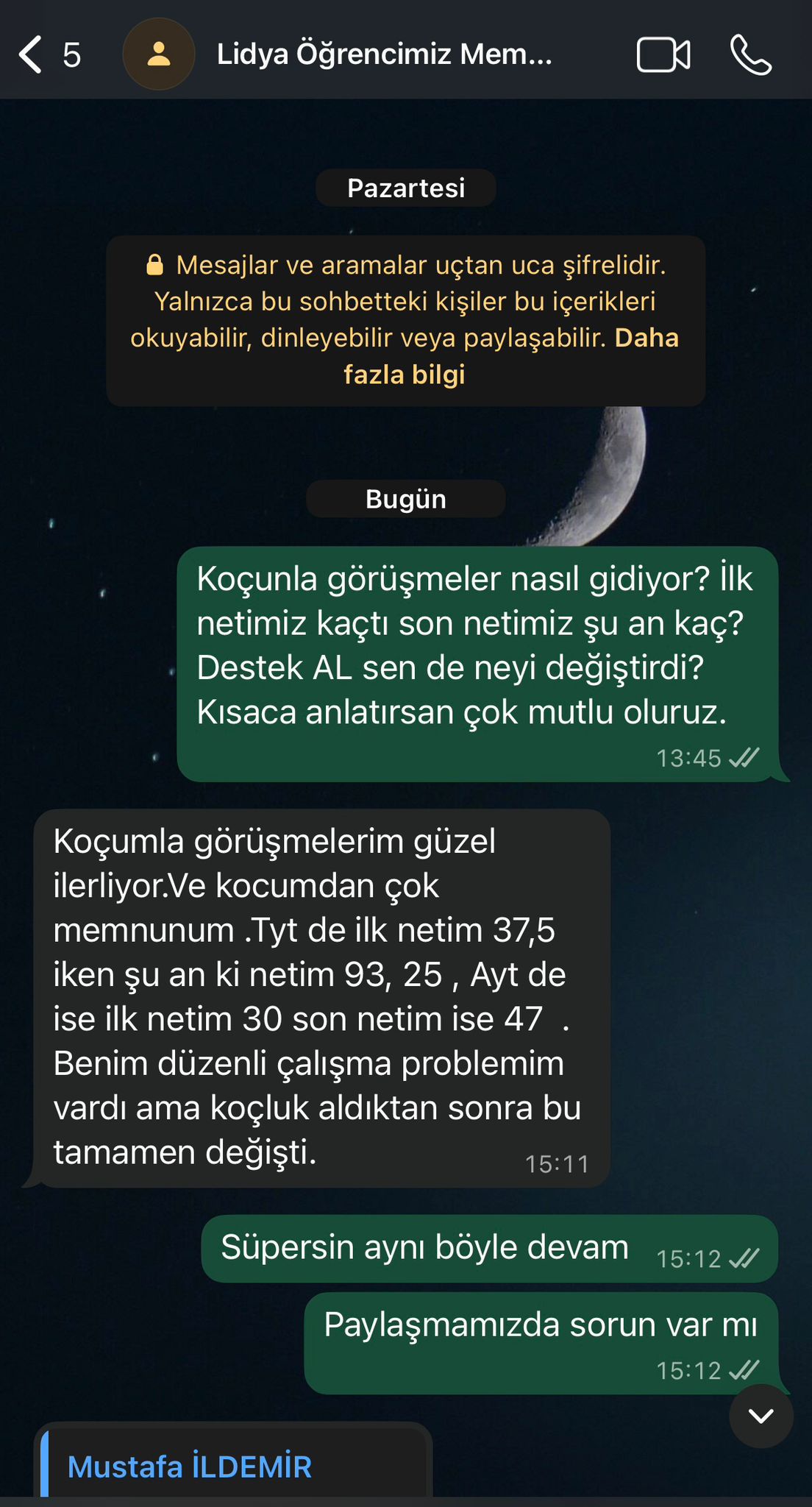 Öğrenci paylaşımı
